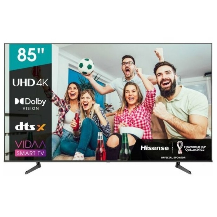 Телевизор Hisense 85A6BG, 85 Телевизор Hisense 85A6BG, 85", 3840x2160, DVB-T/T2/C/S2, HDMI 3, USB 2, Smart TV, чёрный