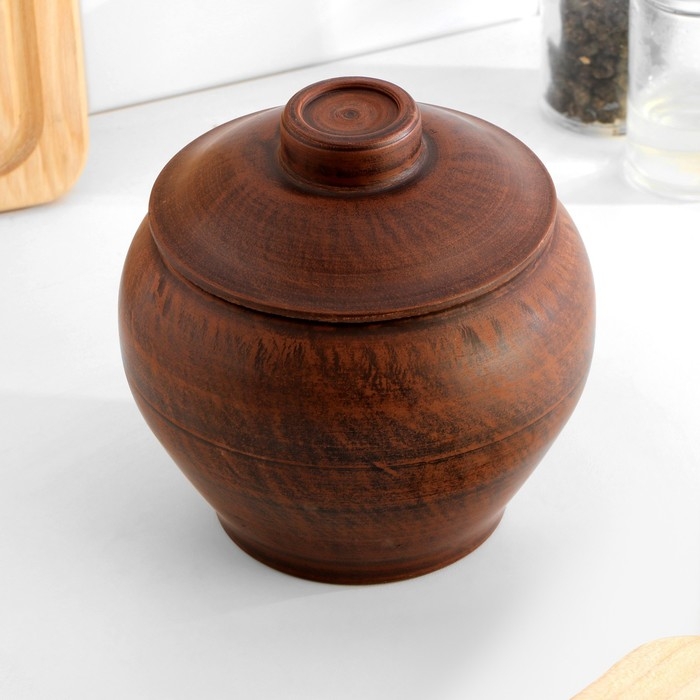 Горшок для жаркого №2  Горшок для жаркого №2 "Гладь", 0,7 л, 14 х 13 х 13 см