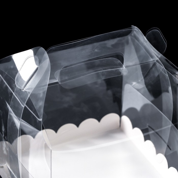 PVC Коробка для бенто-торта 16 х 16 х 12 см PVC Коробка для бенто-торта 16 х 16 х 12 см