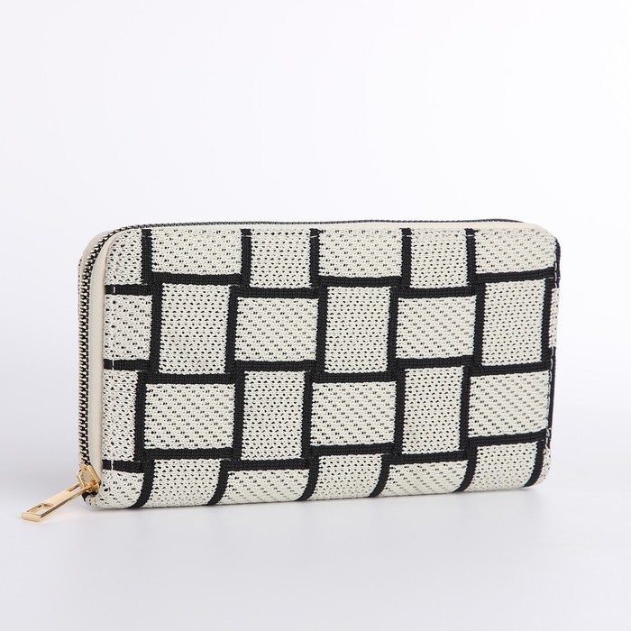 Кошелёк женский на молнии, цвет белый Кошелёк женский на молнии, цвет белый