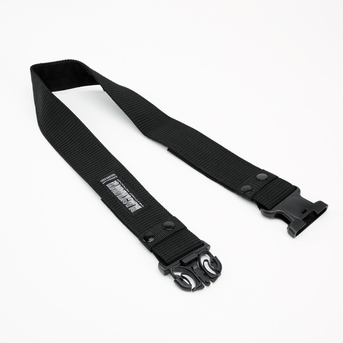 Ремень тактический, 125 см, ширина 5,3 см, пряжка пластик, черный