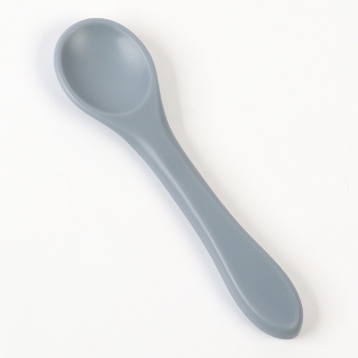 Ложка детская для кормления M&B (силикон), серый Ложка детская для кормления M&B (силикон), серый