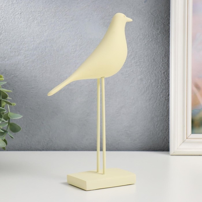 Сувенир полистоун Сувенир полистоун "Птица - длинные лапки" белая 23х17 см