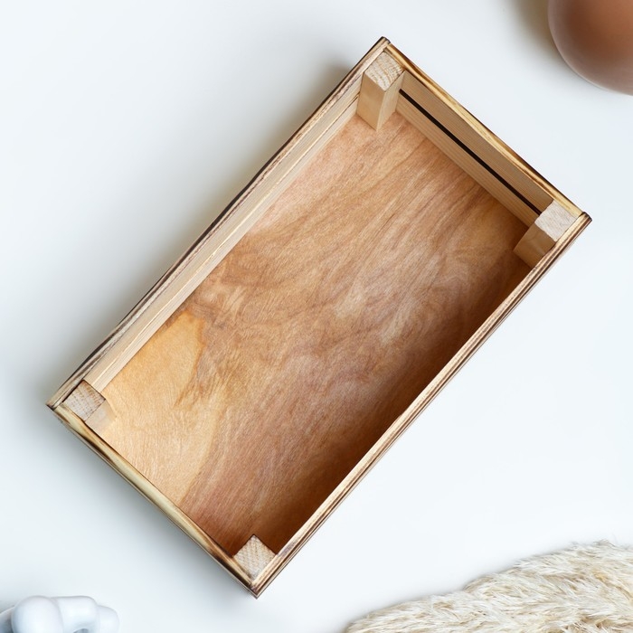 Кашпо деревянное 24.5×13.5×9 см  Кашпо деревянное 24.5×13.5×9 см "Двушка Лайт", двухреечное, обжиг Дарим Красиво