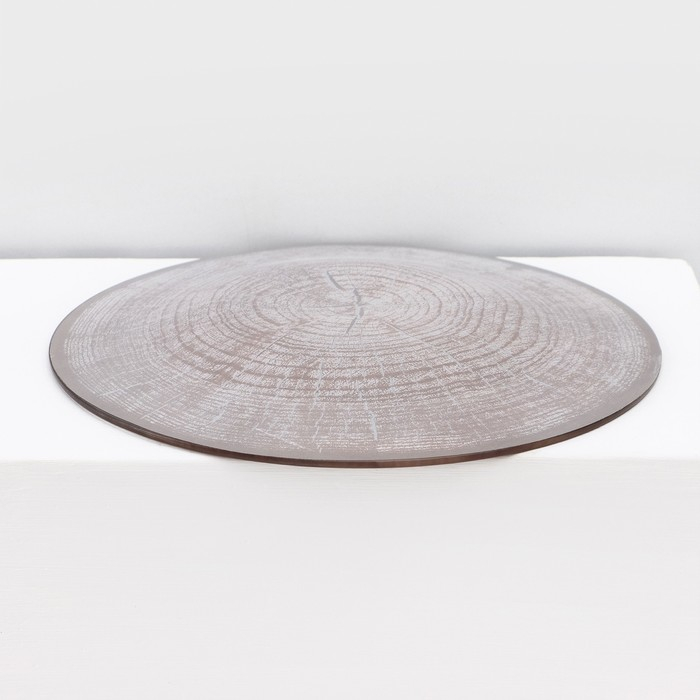 Набор столовый Доляна «Спил дерева», 7 предметов: 30 см - 1 шт, 21,5 см - 6 шт, в подарочной упаковке Набор столовый Доляна «Спил дерева», 7 предметов: 30 см - 1 шт, 21,5 см - 6 шт, в подарочной упаковке