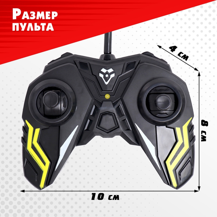 Машина радиоуправляемая «Купе», 1:24, световые эффекты, работает от батареек, цвет красный