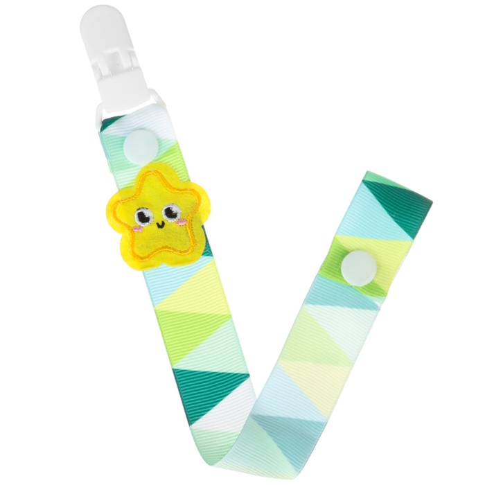 Держатель для соски - пустышки «Счастливый ребёнок», на ленте Держатель для соски - пустышки «Счастливый ребёнок», на ленте