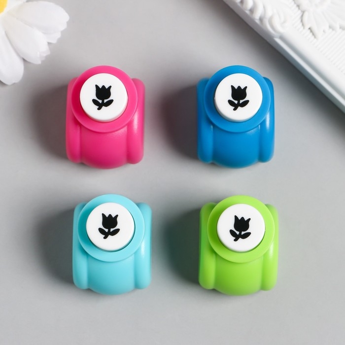 Дырокол фигурный Дырокол фигурный "Тюльпан" d=1 см 3х2,5х3 см МИКС