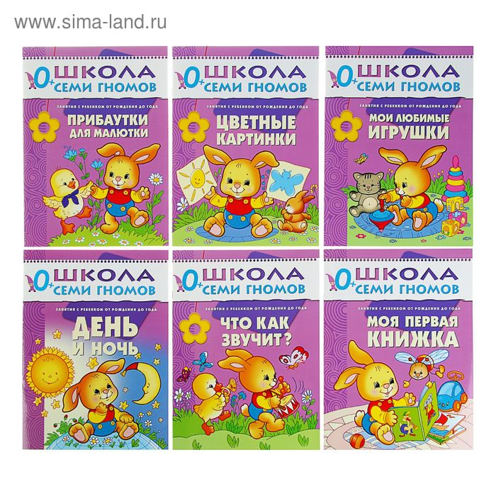 Полный годовой курс от 0 до 1 года. 12 книг с картонной вкладкой. Денисова Д. Полный годовой курс от 0 до 1 года. 12 книг с картонной вкладкой. Денисова Д.