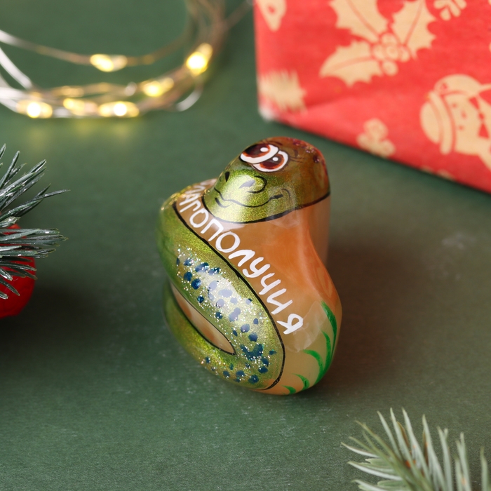 Сувенир Сувенир "Змейка Благополучия", селенит