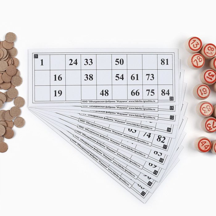 Русское лото, деревянное Русское лото, деревянное "Ивановский сувенир", настольная игра, с бочонками