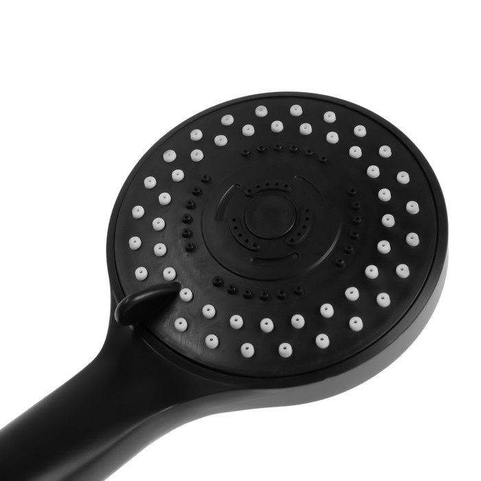 Набор для душа ZEIN Z0106, шланг 150 см, гайки металл, держатель, лейка 5 режимов, черный Набор для душа ZEIN Z0106, шланг 150 см, гайки металл, держатель, лейка 5 режимов, черный