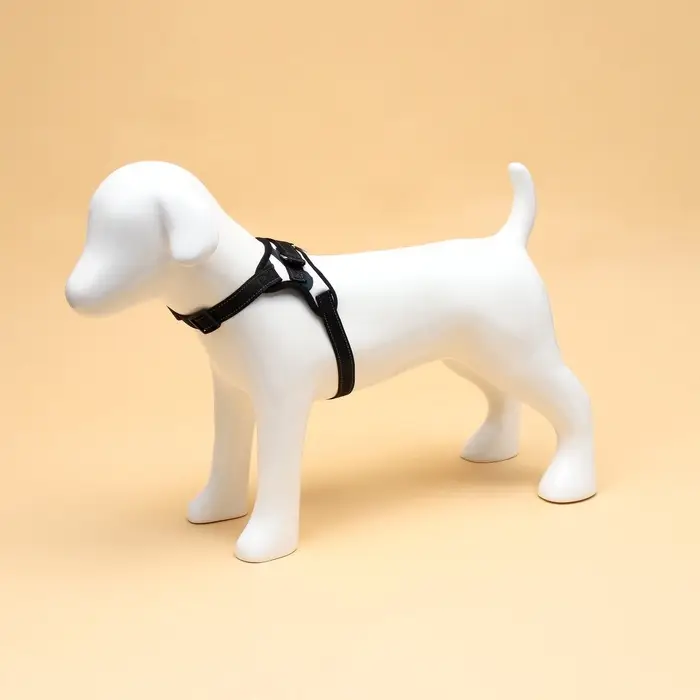 Шлейка К7, размер М, ОГ 52-66 см, вес 9.5-17.5 кг, мягкая, светоотражающая, хаки