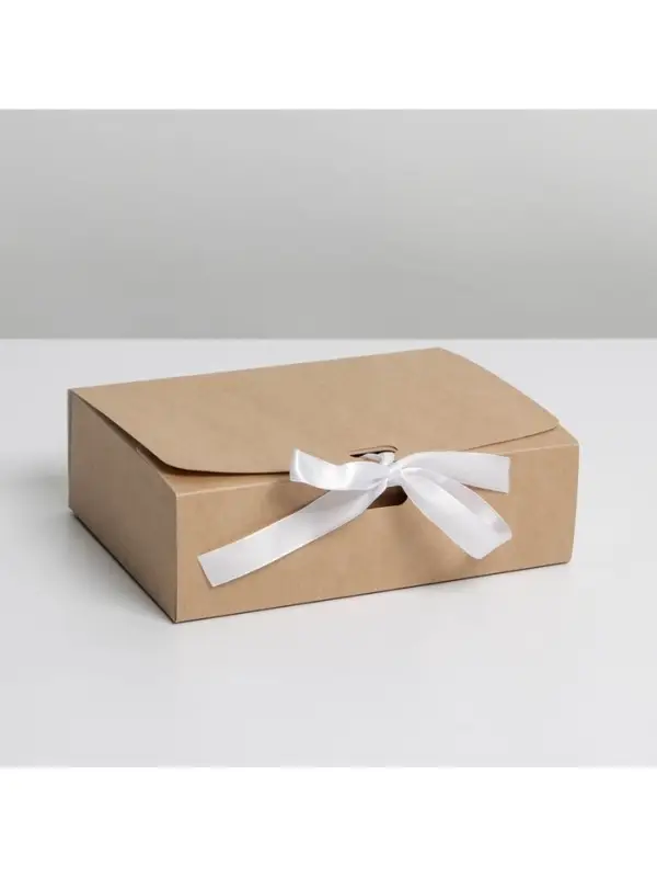 Коробка подарочная складная крафтовая, упаковка, 16.5 х 12.5 х 5 см Коробка подарочная складная крафтовая, упаковка, 16.5 х 12.5 х 5 см