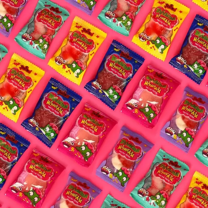 Жевательный мармелад «Зомбический мармелад ЧАСТИ ТЕЛА», 9 г Жевательный мармелад «Зомбический мармелад ЧАСТИ ТЕЛА», 9 г