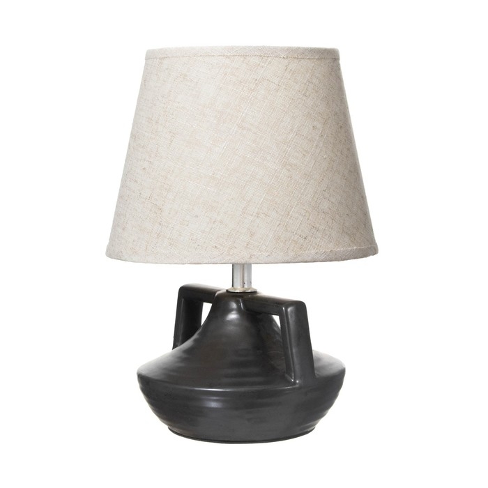 Настольная лампа "Амето" Е27 40Вт черный 20х20х29 см RISALUX