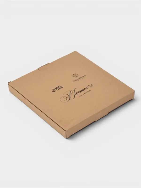 Тарелка обеденная WY Bloomware. d=27 см, фарфор, белая, зелёная