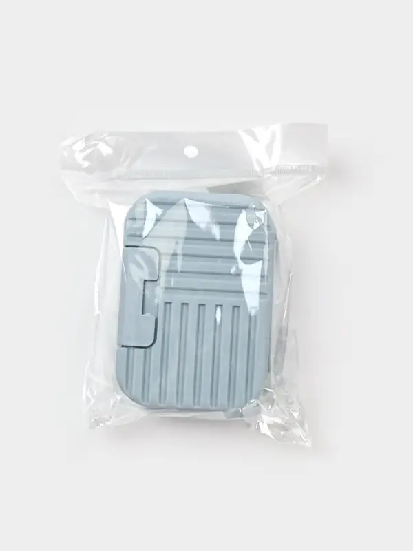 Мыльница дорожная "Лайн", цвет серый