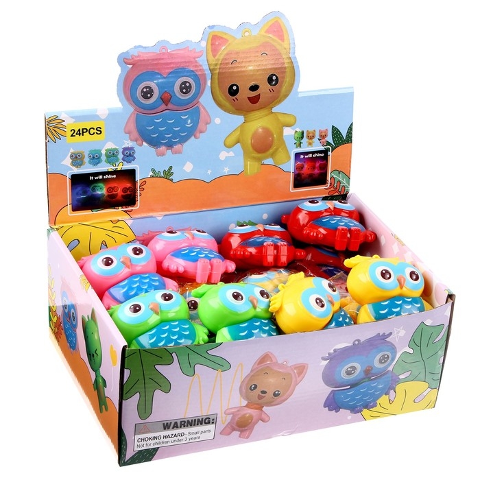 Развивающая игрушка «Сова» световая, цвета МИКС