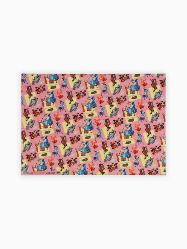 Бумага упаковочная глянцевая &laquo;Добрые мультики&raquo;, 50&times;70 см