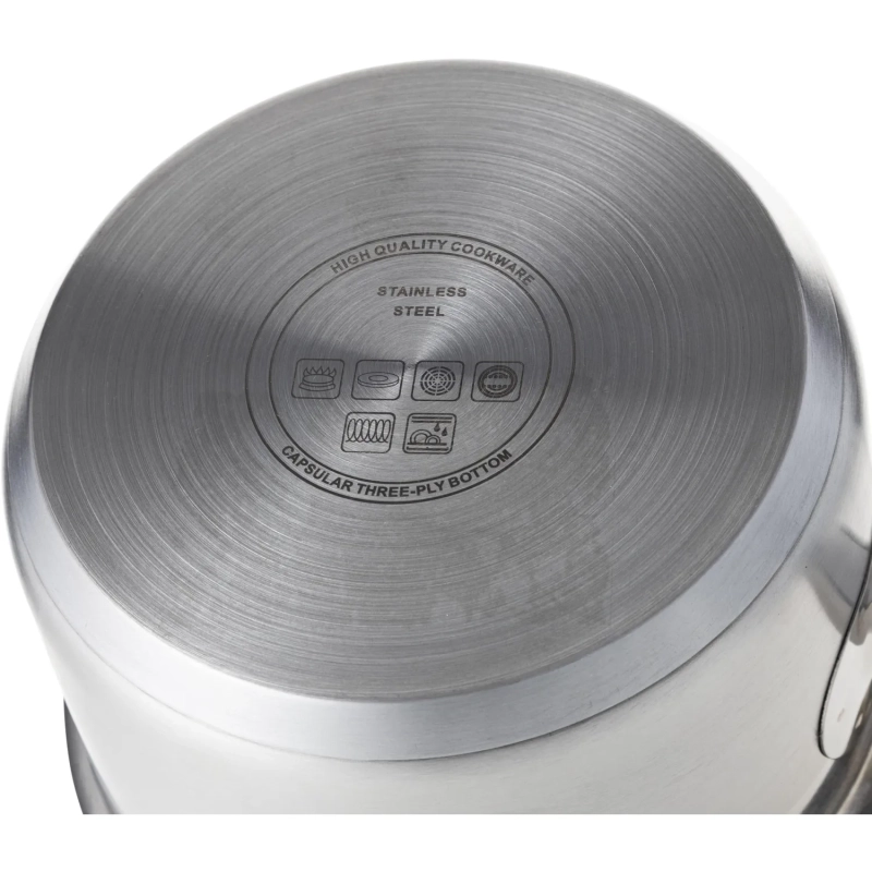 Сотейник 2л, нержавеющая сталь, тройное дно, d=175, h=103, индукция