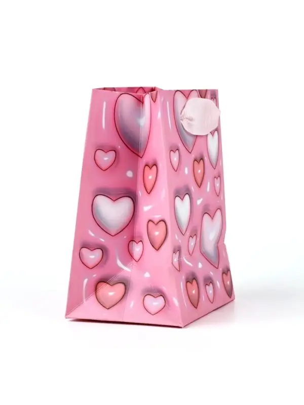 Пакет ламинированный &laquo;Сердца&raquo;, 9&times;12&times;6.5 см