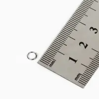 Кольцо соединительное 0.6&times;5 мм, 50 г (набор &plusmn;950 шт.) СМ-973, цвет серебро
