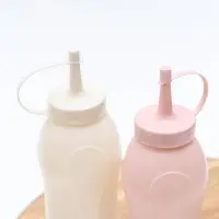 Бутылка для соуса, набор 2 шт., 350 мл, пластик, 11.5&times;5.5&times;19.5 см, розовый, жёлтый