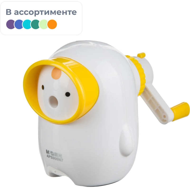 Точилка для карандашей M&G Aquanaut 1 отверстие, с контейнером, в ассорт