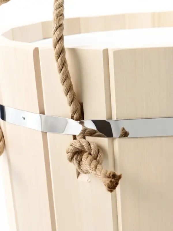 Ведро-запарник для бани и сауны, 20 л, деревянное, пластмассовая вставка