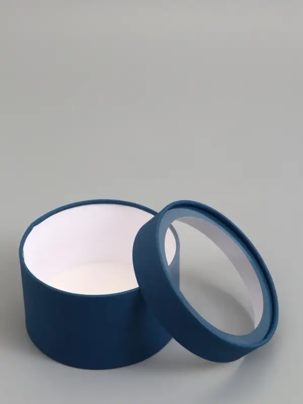 Подарочная коробка морской, завальцованная с окном, 16 х 11 см