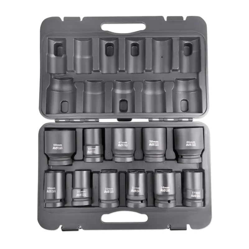Набор головок для механического гайковерта 1"DR (21-50мм) (11 предметов) AVS NGL01-11I