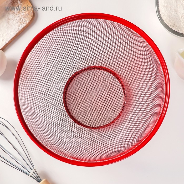 Сито с крышкой для хранения продуктов Доляна «Вкус», d=25 см, цвет МИКС Сито с крышкой для хранения продуктов Доляна «Вкус», d=25 см, цвет МИКС