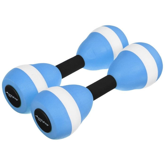 Гантели для аквааэробики ONLYTOP, 2 шт., 27,5х9 см, цвета МИКС Гантели для аквааэробики ONLYTOP, 2 шт., 27,5х9 см, цвета МИКС