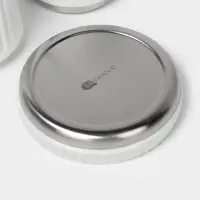 Набор для ванной SAVANNA &laquo;Хром&raquo;, 3 предмета, дозатор для мыла, стакан, мыльница