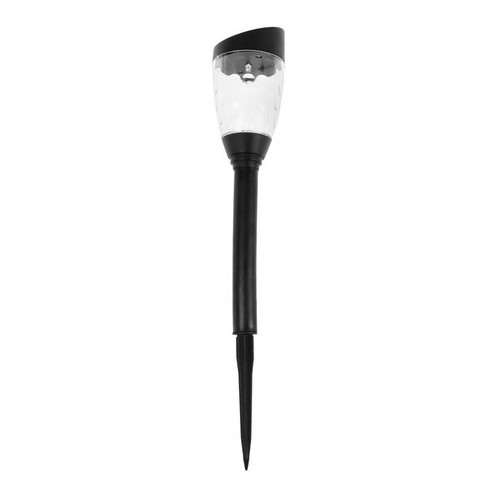 Садовый светильник на солнечной батарее «Трапеция скошенная», 6 × 36 × 6 см, 1 LED, свечение тёплое белое