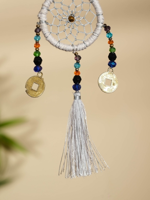 Брелок Брелок "Ловец снов" 4х15 см. бежевый