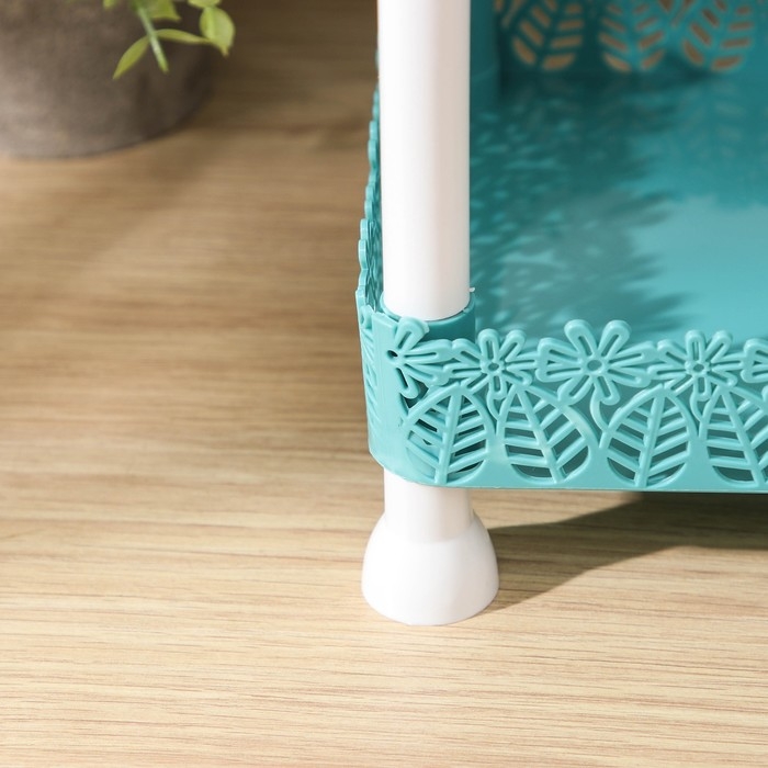 Этажерка 3-х ярусная Доляна «Ромашки», 26×17×32 см, цвет МИКС Этажерка 3-х ярусная Доляна «Ромашки», 26×17×32 см, цвет МИКС