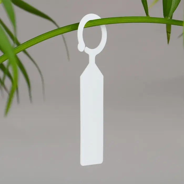 Бирки садовые, для маркировки растений, 10.5 см, набор 20 шт., маркер, пластик, белые, Greengo