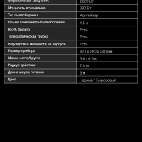 Пылесос HYV-C3950 1,5л 2220Вт темно-зеленый