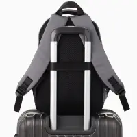 Рюкзак городской, 2 отделения, 3 кармана, водонепроницаемое дно, 27&times;14&times;39 см, серый