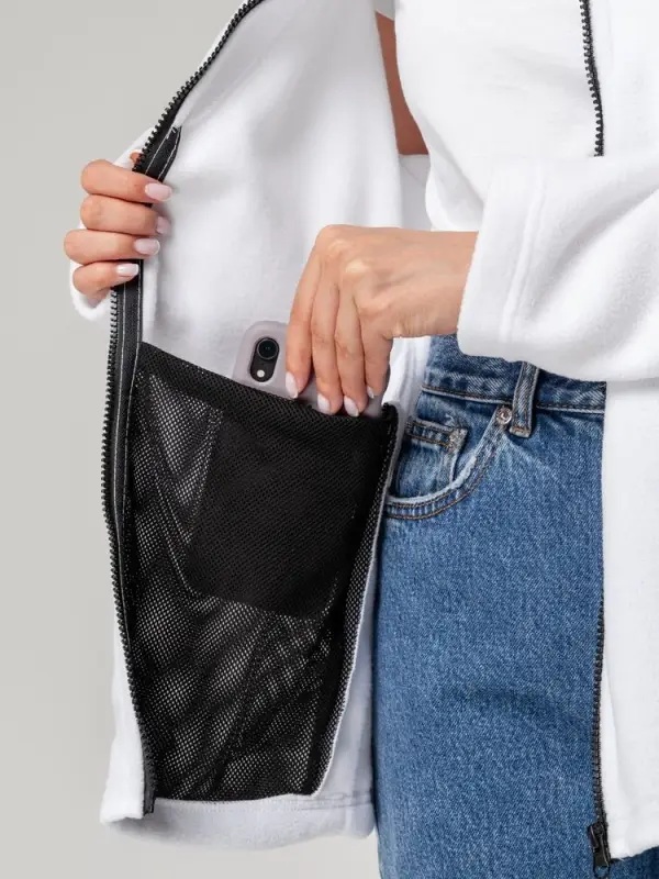 Куртка флисовая унисекс Manakin, ярко-синяя, размер ХS/S