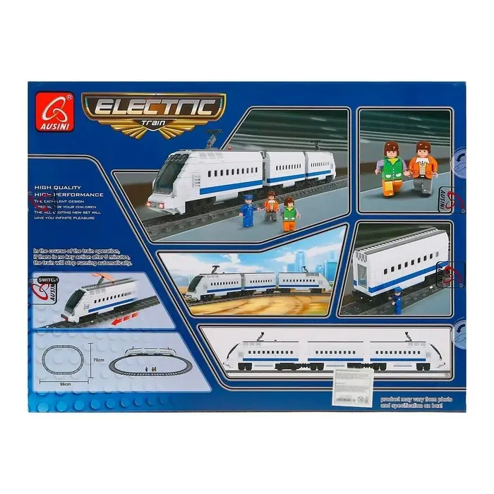 Конструктор «Ж.Д. Сапсан» Ausini, ездит по рельсам, работает от батареек, 645 деталей Конструктор «Ж.Д. Сапсан» Ausini, ездит по рельсам, работает от батареек, 645 деталей