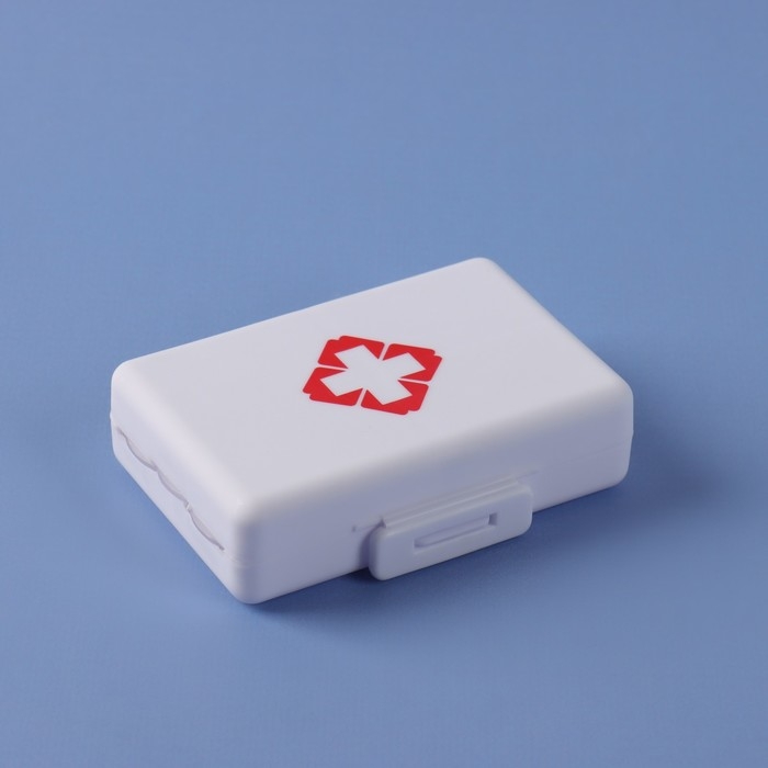 Таблетница «Быстрая аптечка», 9 × 6 × 2,5 см, 7 секций, цвет белый Таблетница «Быстрая аптечка», 9 × 6 × 2,5 см, 7 секций, цвет белый