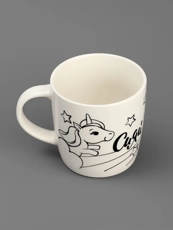 Кружка под роспись "Сияй" Волшебный единорог 300 мл