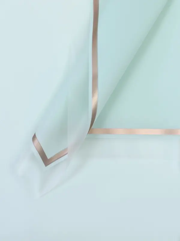 Плёнка для цветов, голубой, матовый, 57×57 см