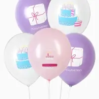 Воздушный шар латексный 12" &laquo;Розовый торт&raquo;, набор 5 шт.