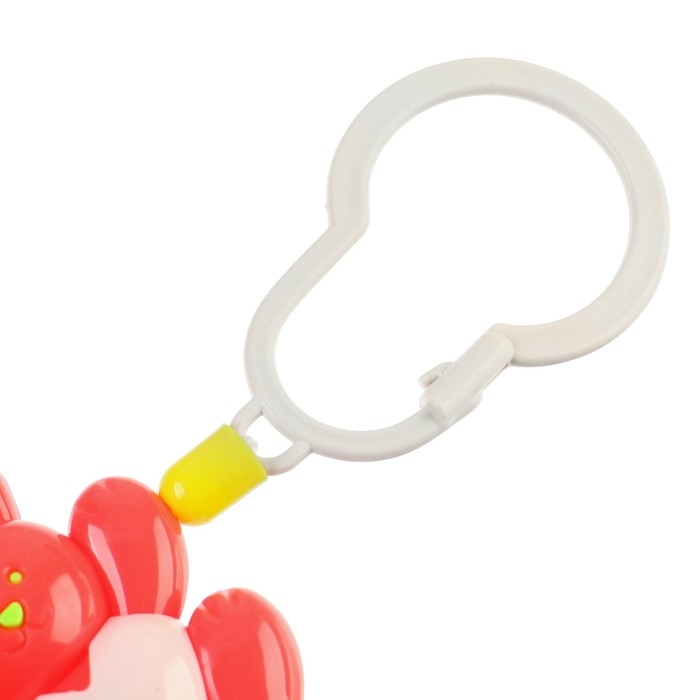 Растяжка на коляску/кроватку «Зайчик, лягушка, пчелка», 3 игрушки, цвет МИКС, Крошка Я Растяжка на коляску/кроватку «Зайчик, лягушка, пчелка», 3 игрушки, цвет МИКС, Крошка Я