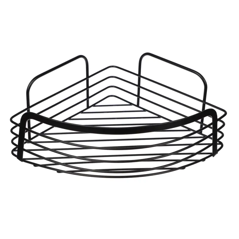 VETTA Полка настенная, угловая, металл, 30x22x9 см, черный