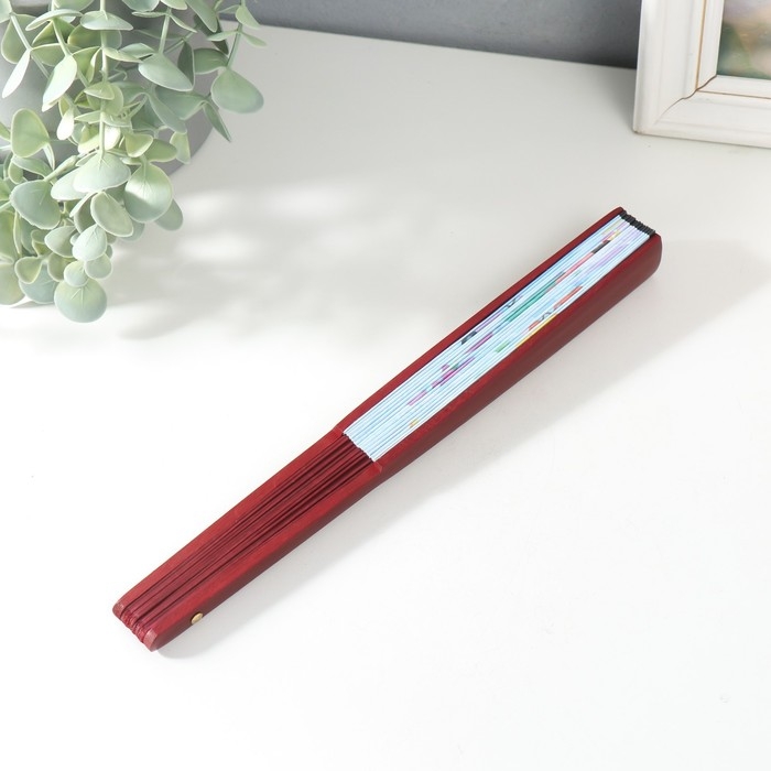 Веер дерево, текстиль h=26,8 см  Веер дерево, текстиль h=26,8 см "Космос" МИКС